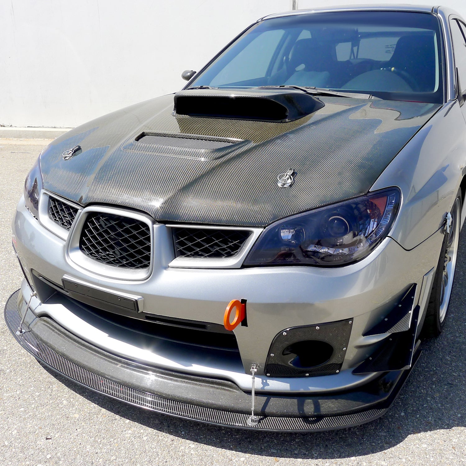 2006-2007 Subaru Impreza WRX/STI Projector Headlights LED Light Strip Smoke