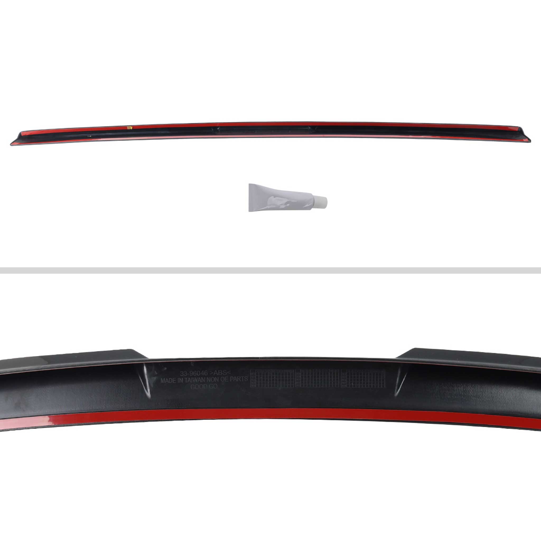 For BMW 5 Series G60 2024-2025 Trunk Lip Spoiler Glossy Black M Performance Look
