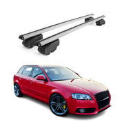 2006-2013 Audi A3 Hatchback Roof Rack Cross Bars Silver