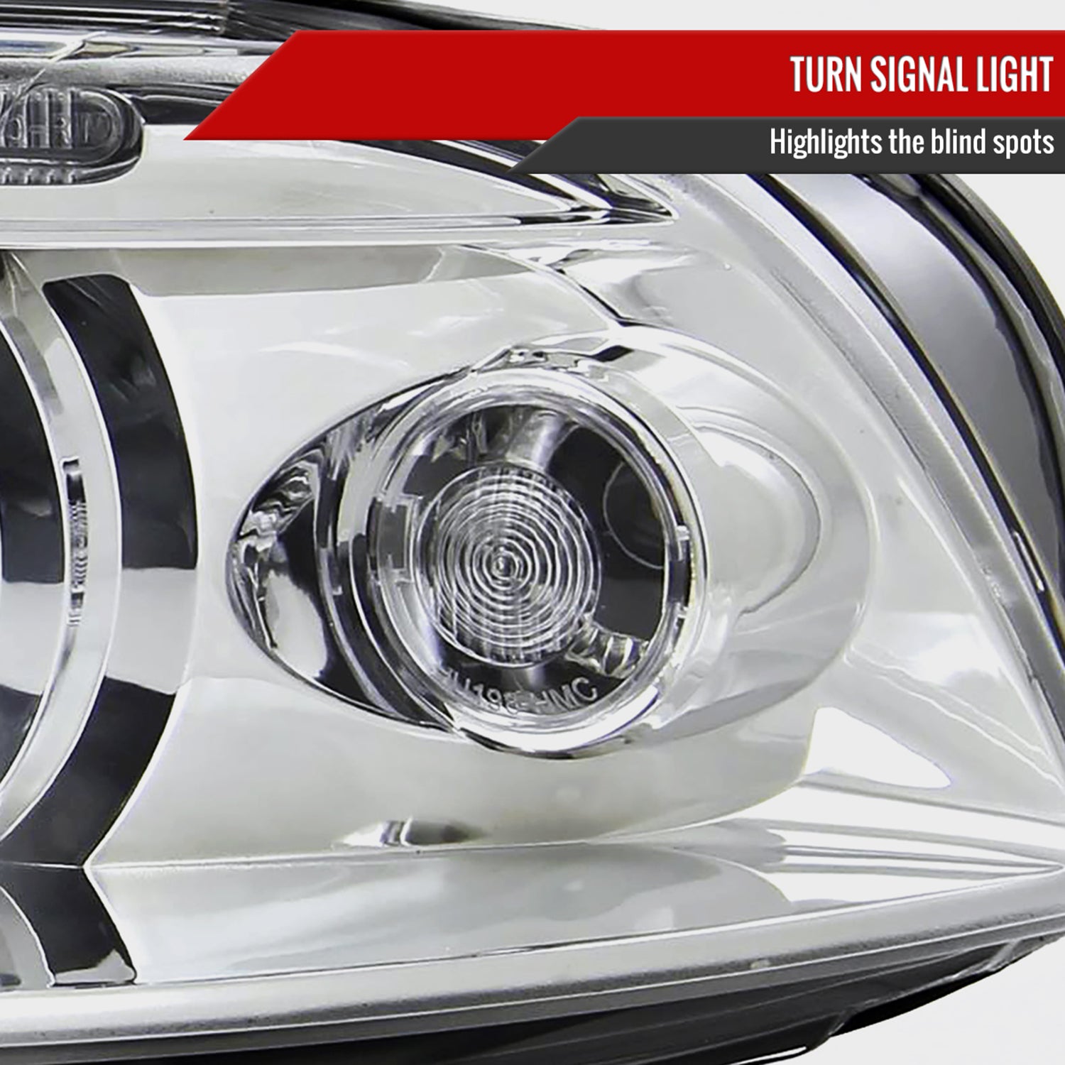 2001-2005 VW Passat Dual Halo Projector Headlights Chrome/Clear Lens