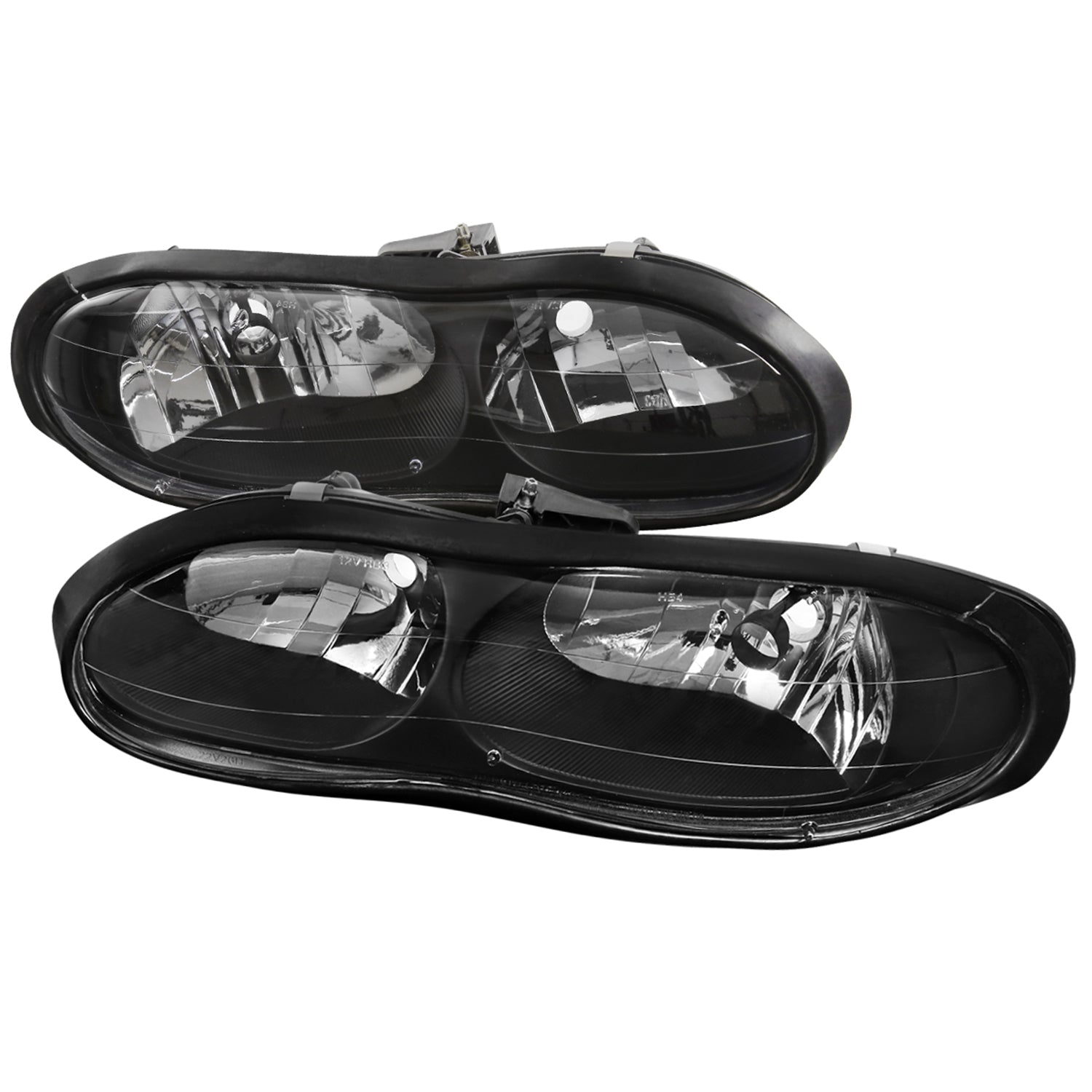 1998-2002 Chevy Camaro Factory Style Headlights Matte Black/Clear Lens