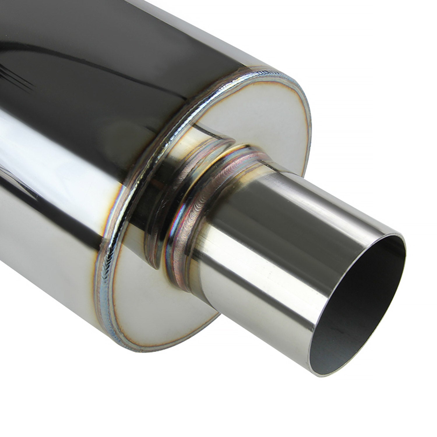 Apexi N1 Style 2.5" Inlet Exhaust Muffler - 4" Burnt Blue Tip