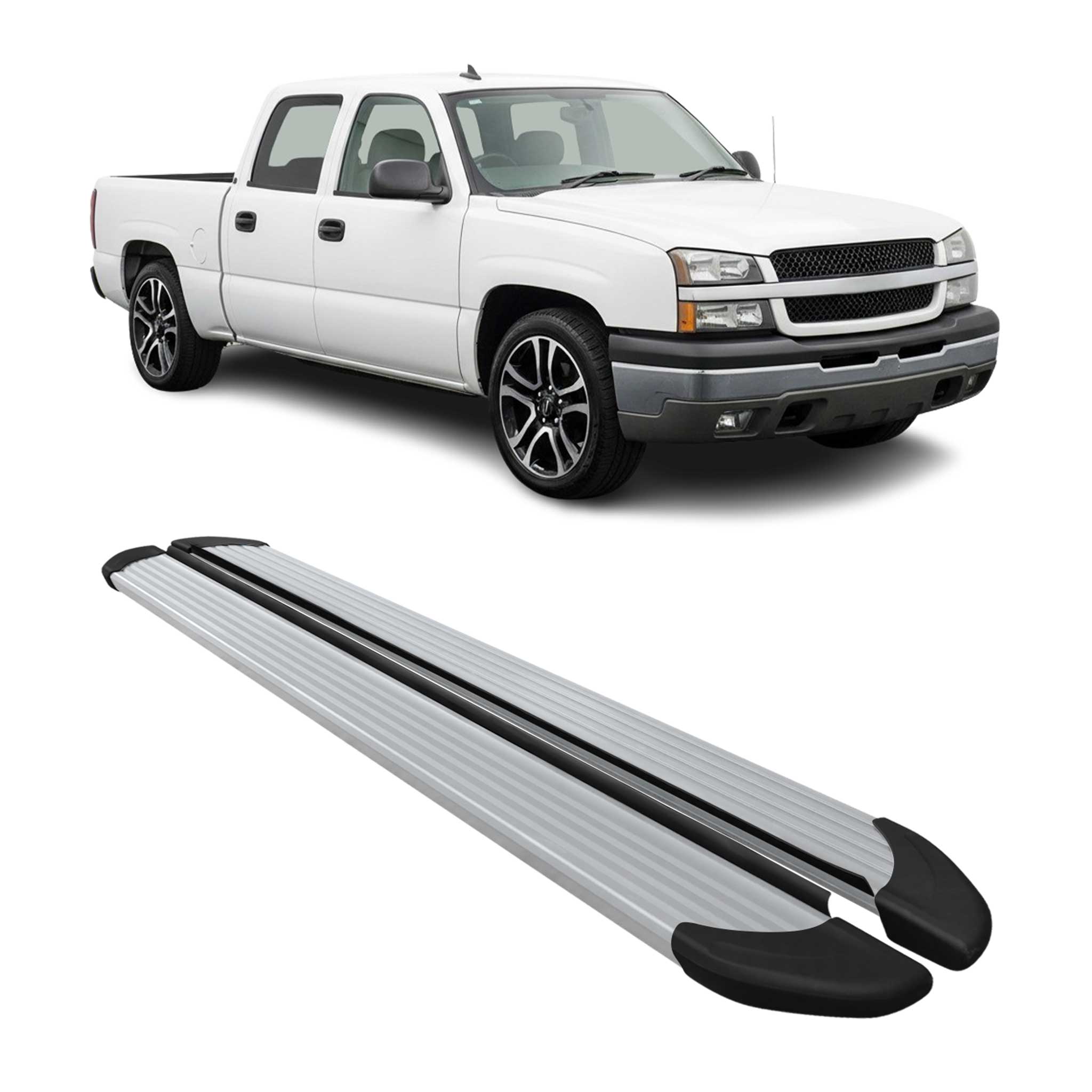 2001-2019 Chevrolet Silverado / GMC Sierra Nerf Bar Side Step Running Boards Alu