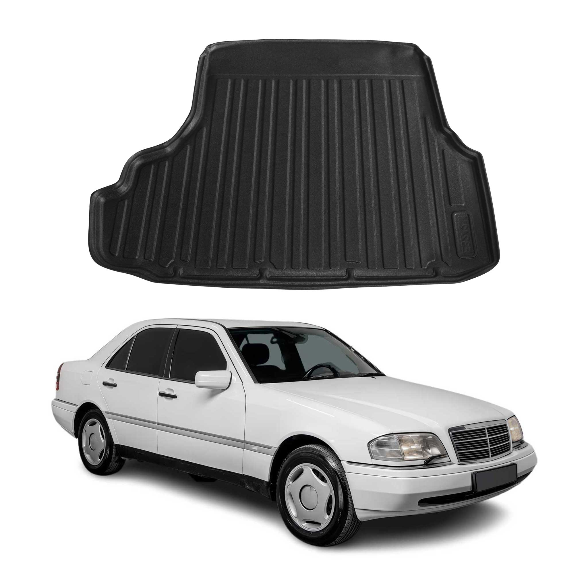1995-2000 Mercedes C Class W202 Cargo Liner Trunk Mat All Weather Black