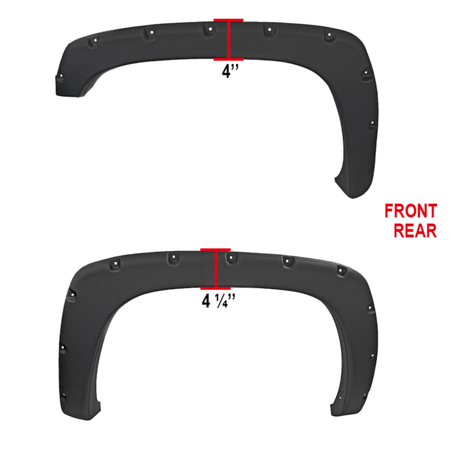 1999-2007 Chevy Silverado/ 99-2006 GMC Sierra Textured Rivet Style Fender Flares