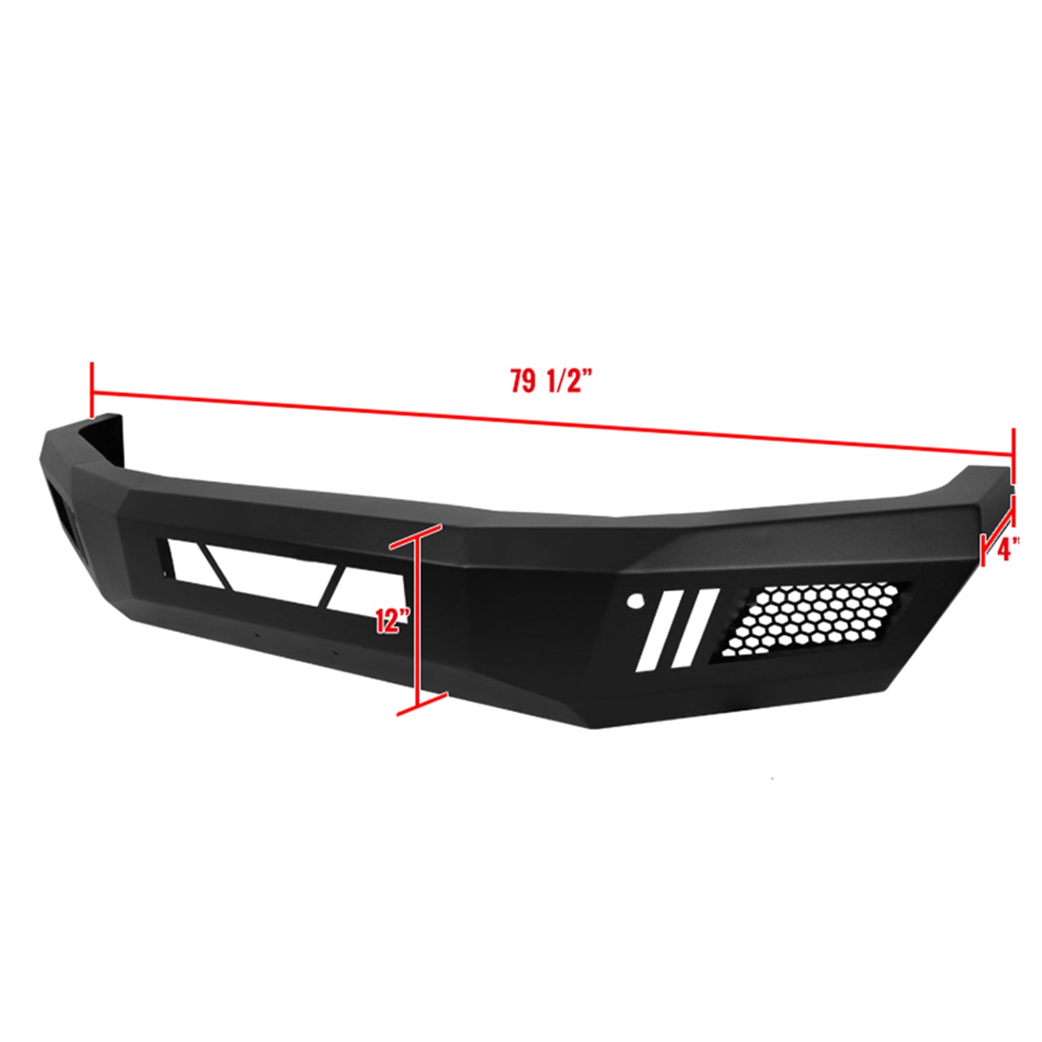 2014-2021 Toyota Tundra Black Heavy Duty Steel Front Bumper & LED Light Ports