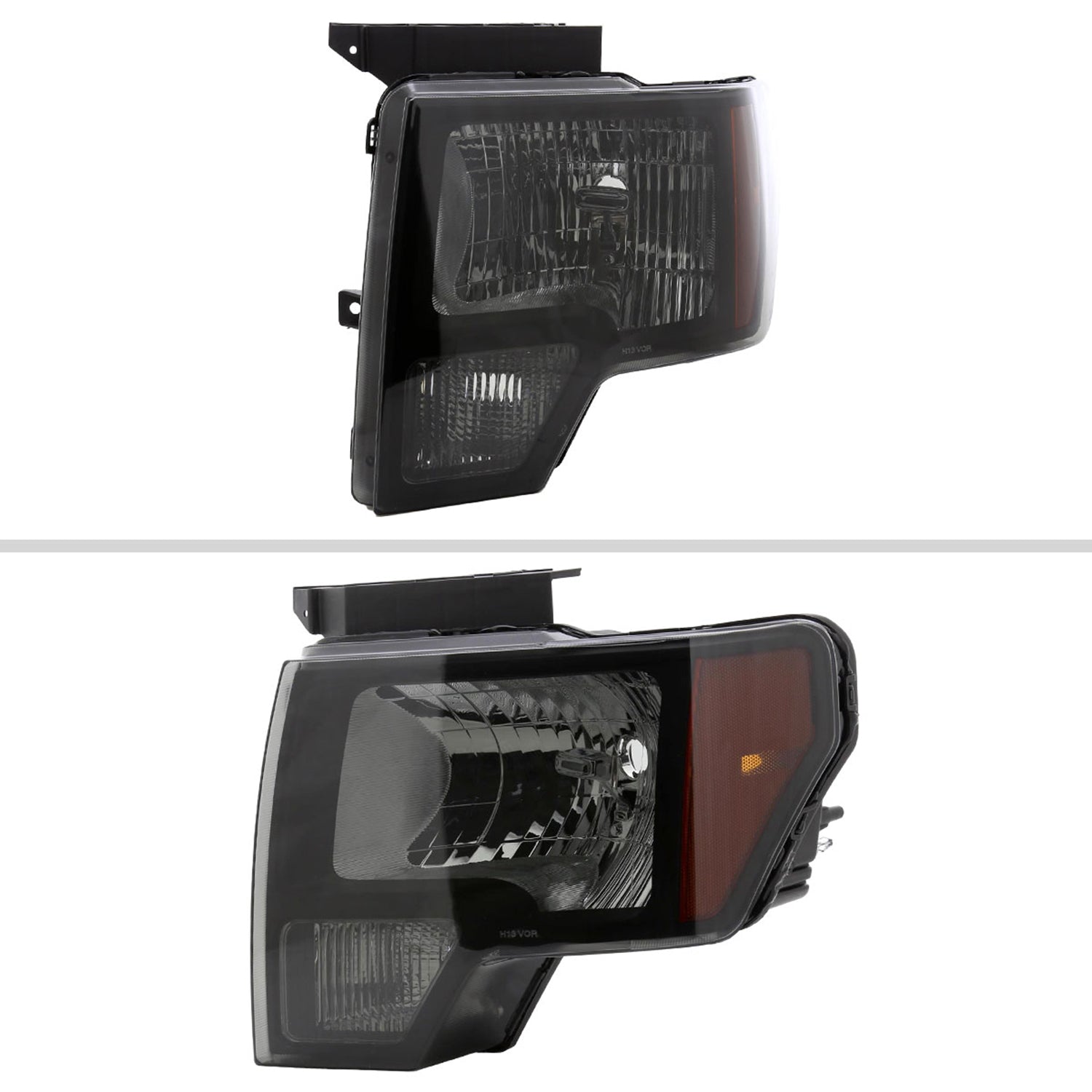 2009-2014 Ford F-150 Factory Style Headlights Black Housing/Smoke Lens
