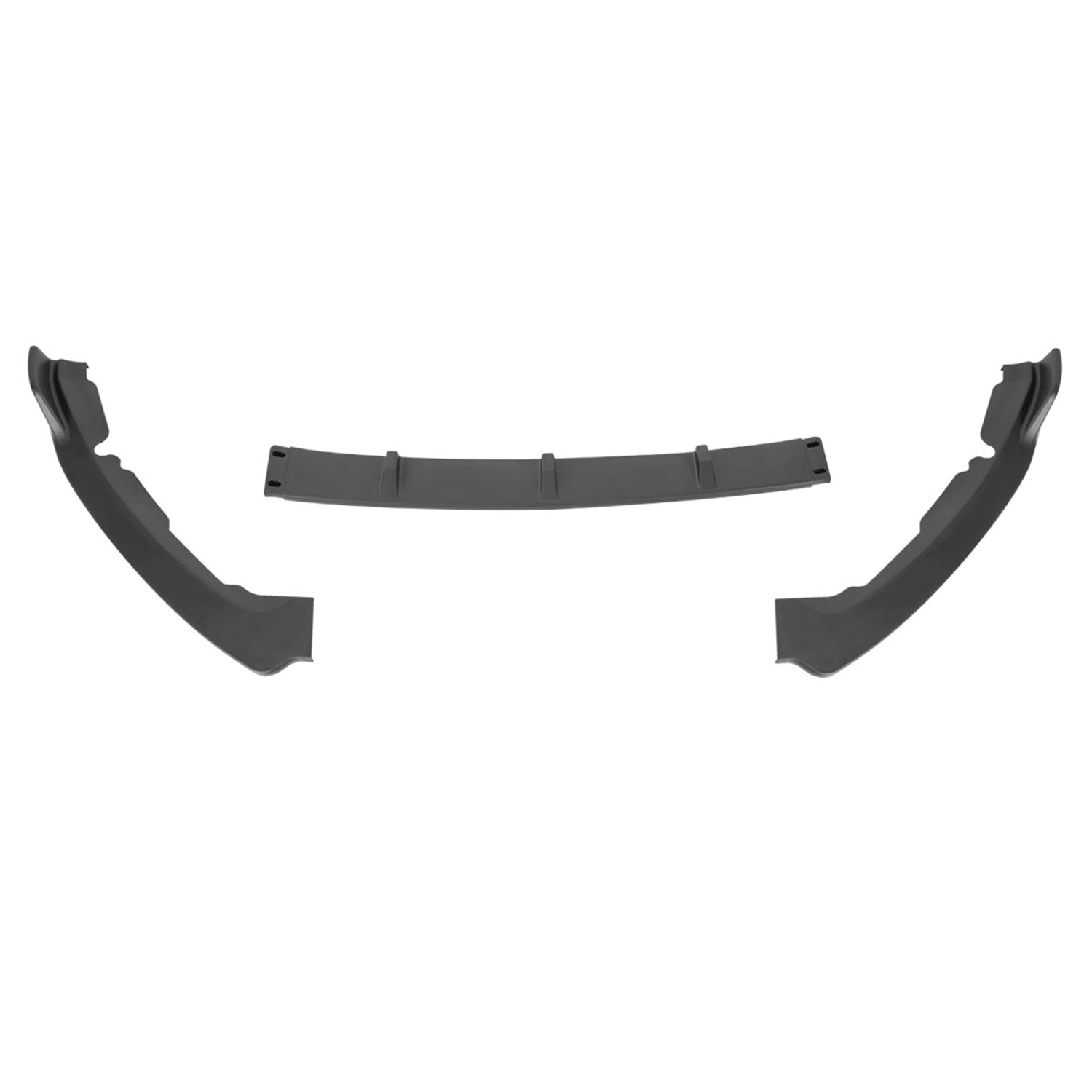 2019-2020 Ford Fusion Matte Black 3Pcs Front Bumper Lip Splitter Kit