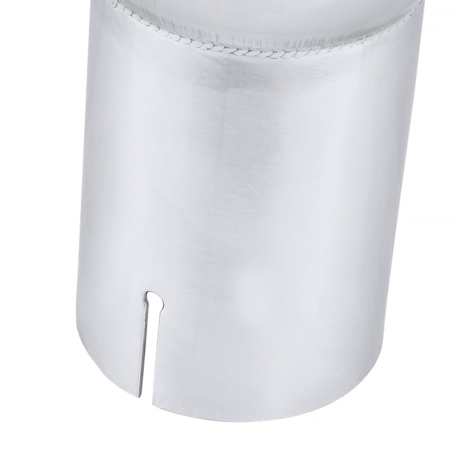 Universal 2.5" Inlet/3.875" Outlet Chrome S.Steel Angled Exhaust Tips - 2PC