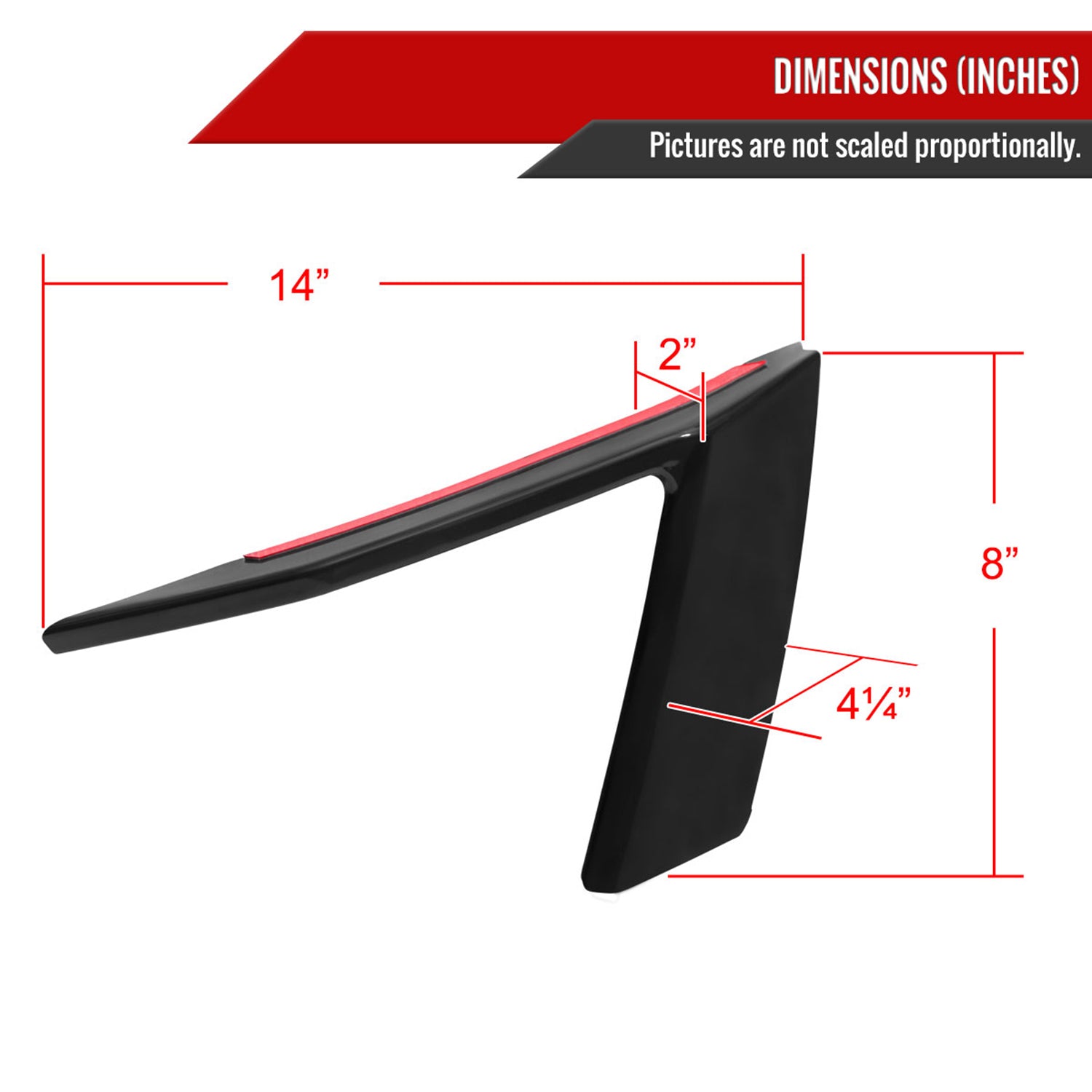 2018-2022 Ford Mustang GT/Ecoboost Front Bumper Fog Light Vent Canards Cover