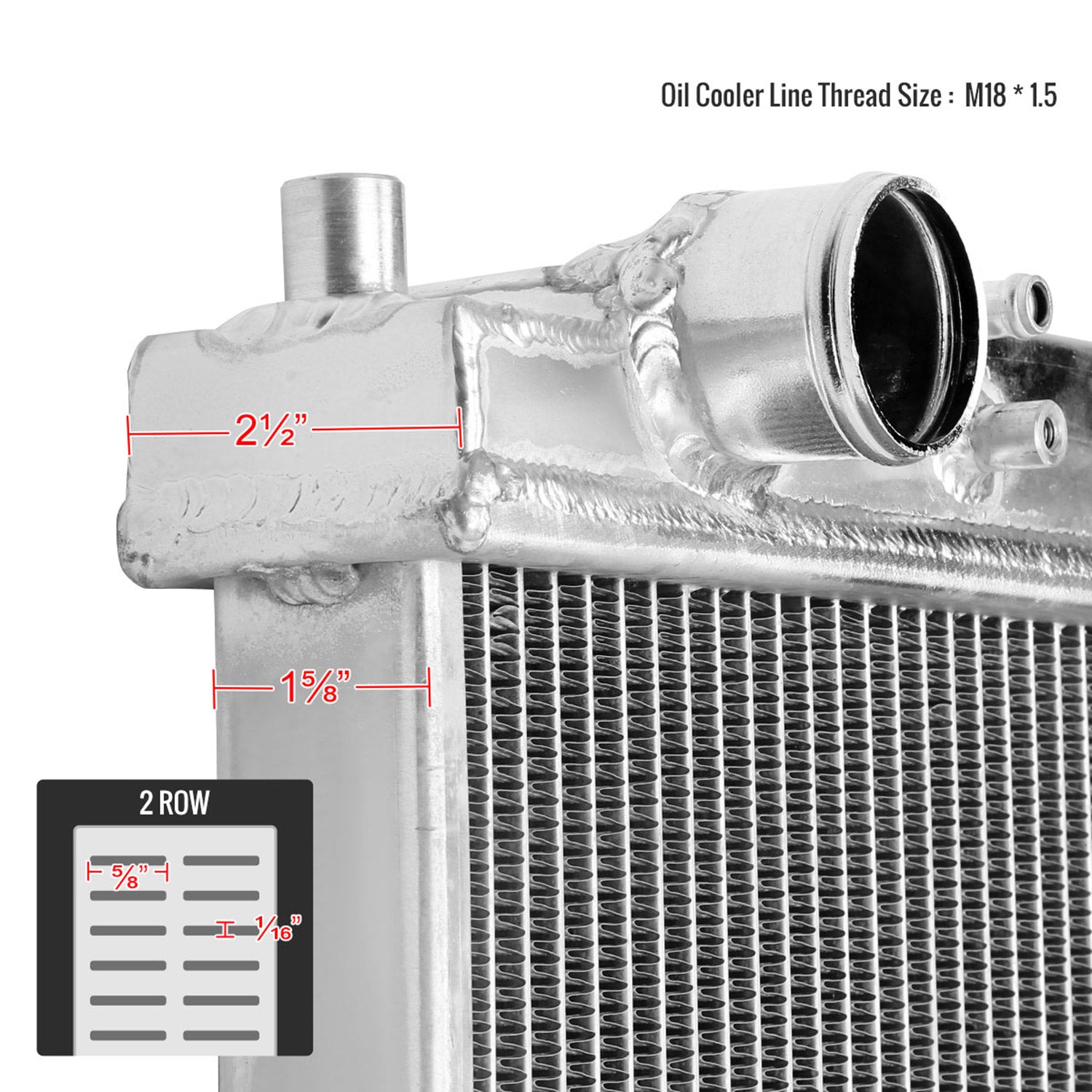 2003-2007 Ford F250/350/450 /03-2005 Excursion 6.0L Diesel 2Row Cooling Radiator