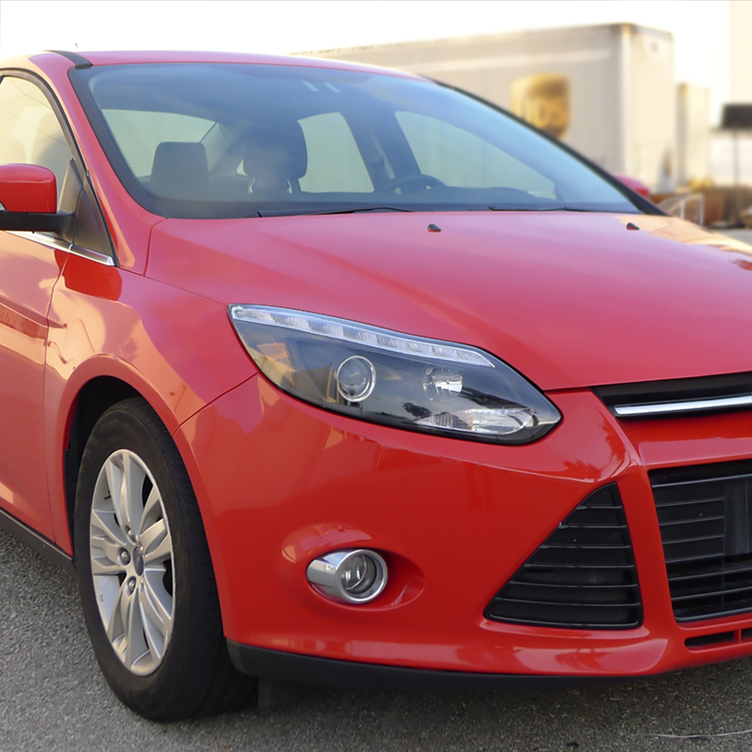 2012-2014 Ford Focus Projector Headlights LED Light & LED Signal Lights Black