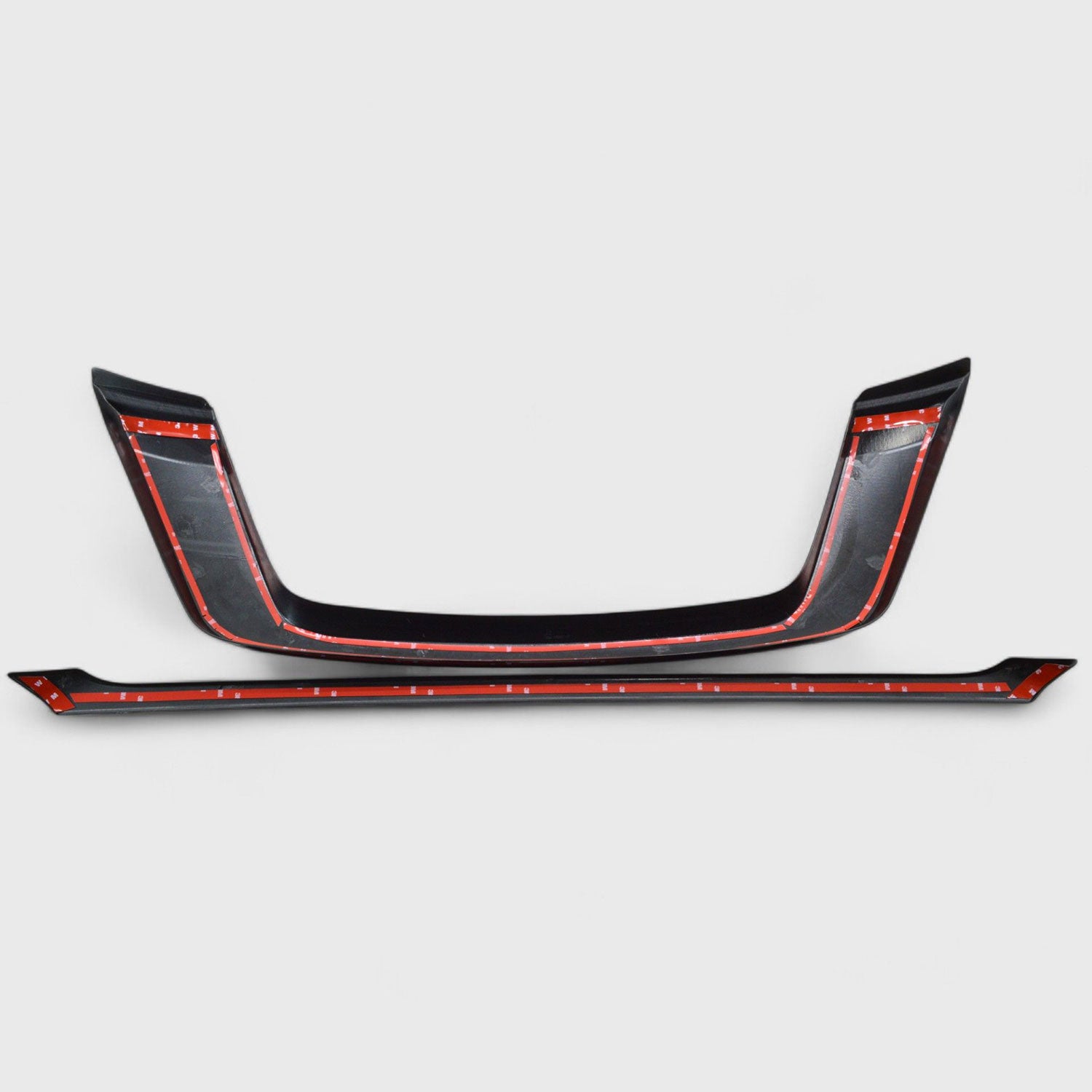 2017-2021 Nissan Pathfinder Grille Overlay Gloss Black 2Pcs ABS Plastic