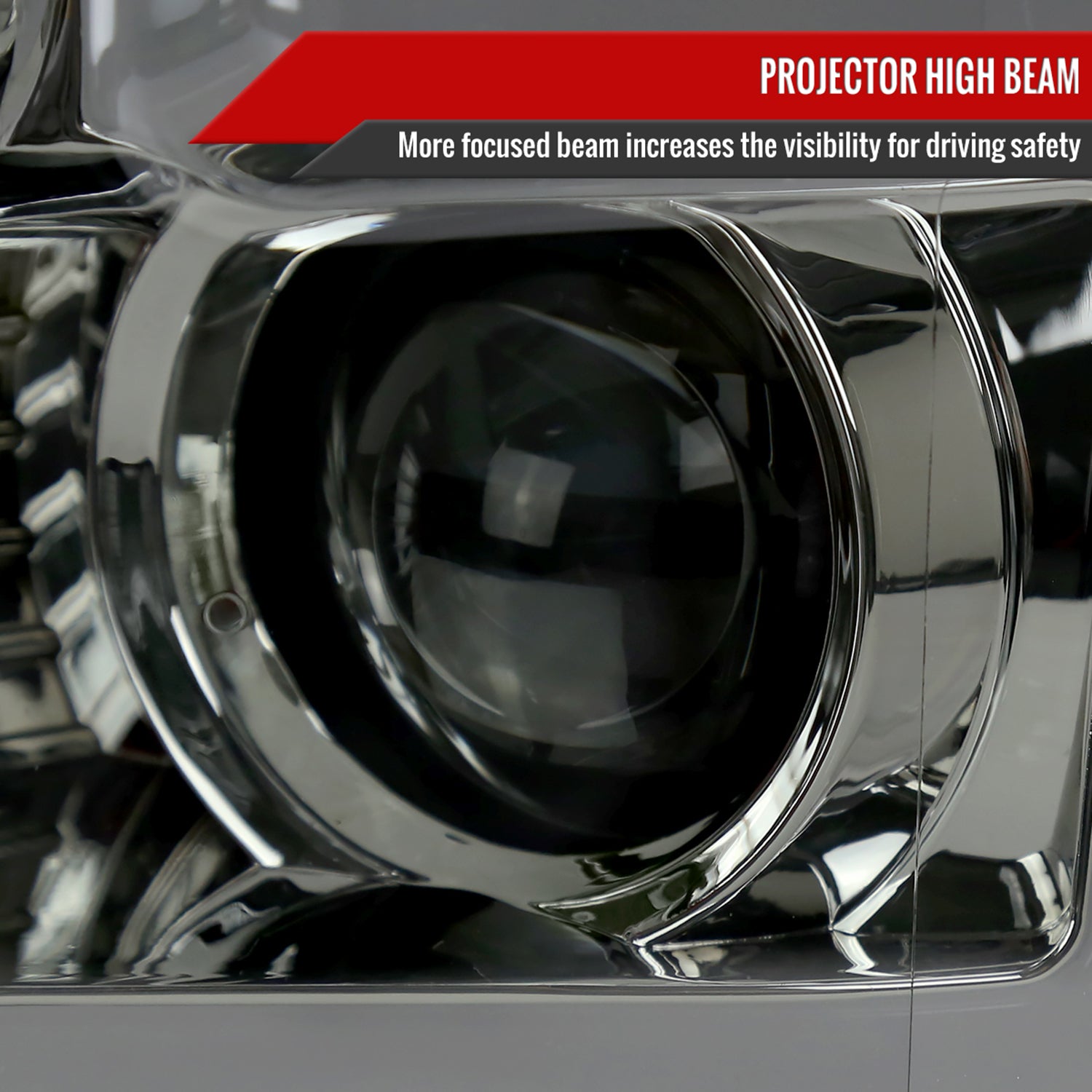 2015-2017 Ford F-150 LED Bar Projector Headlights Turn Signals Chrome / Smoked