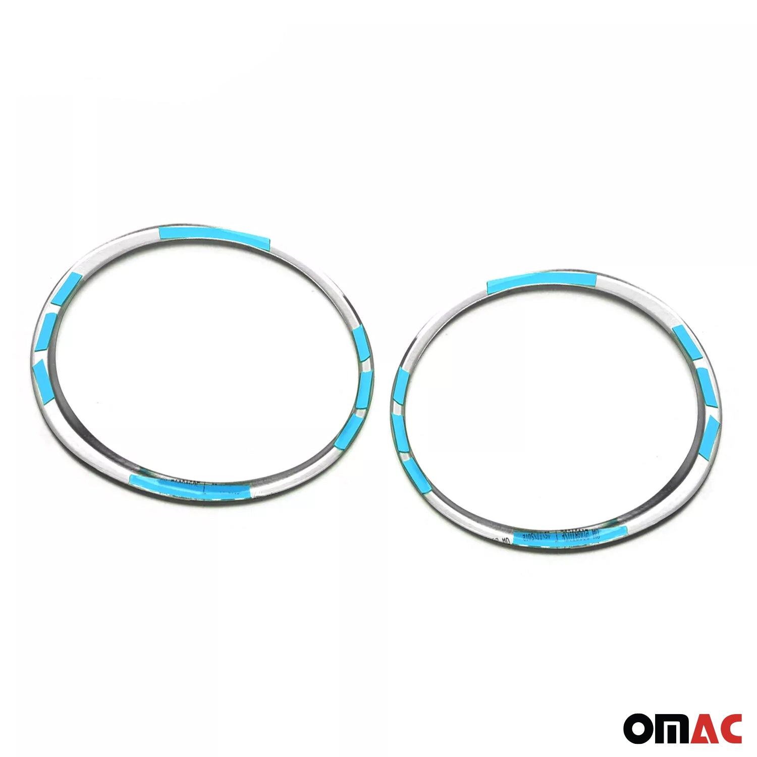 2015-2017 Nissan Juke Fog Light Headlight Lamp Surround Cover Silver 2 Pcs