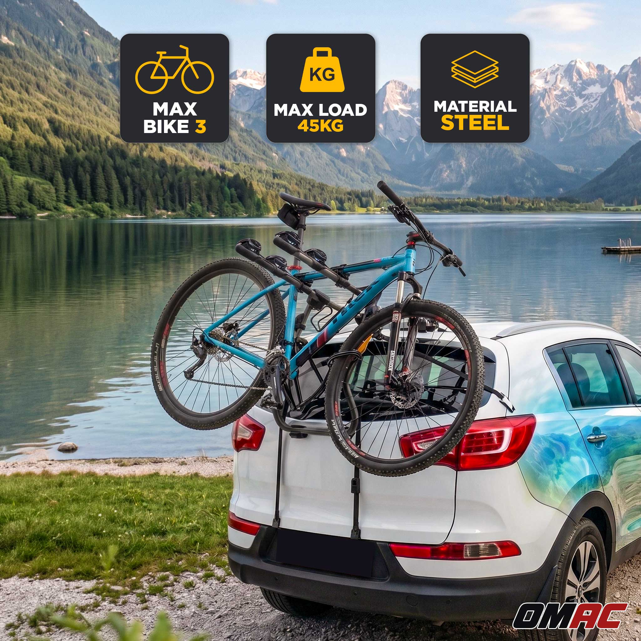 G3 Hitch Bike Rack 3 Bikes 2-Inch Receiver Entry Level
