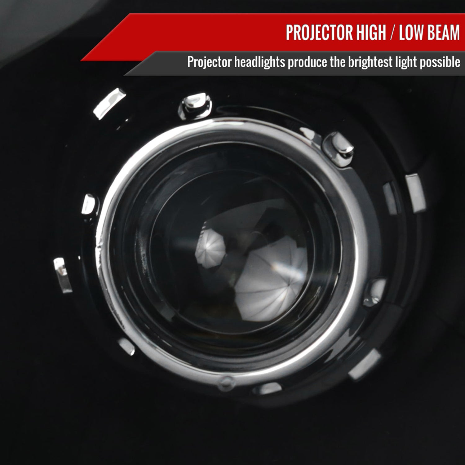 2012-2015 Toyota Tacoma Retro Style Projector Headlights Matte Black/Clear