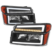 2004-2012 Chevy Colorado/ Canyon/ISUZU I-Series Factory Headlights LED Black