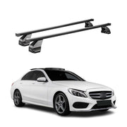 2015-2021 Mercedes C Class W205 Sedan Roof Rack Cross Bars Black