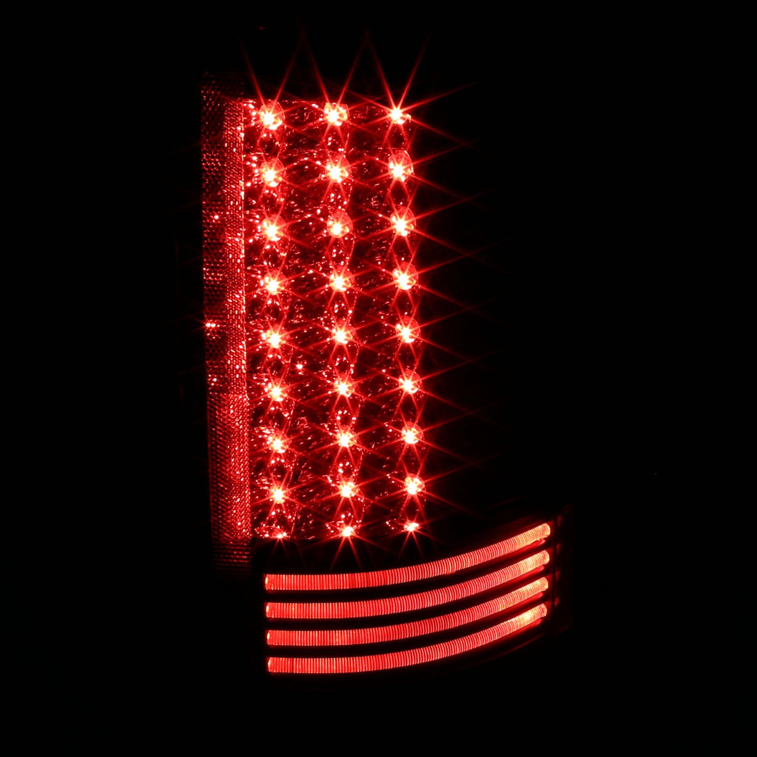 2002-2006 Dodge RAM LED Tail Lights Matte Black Housing/Clear Lens