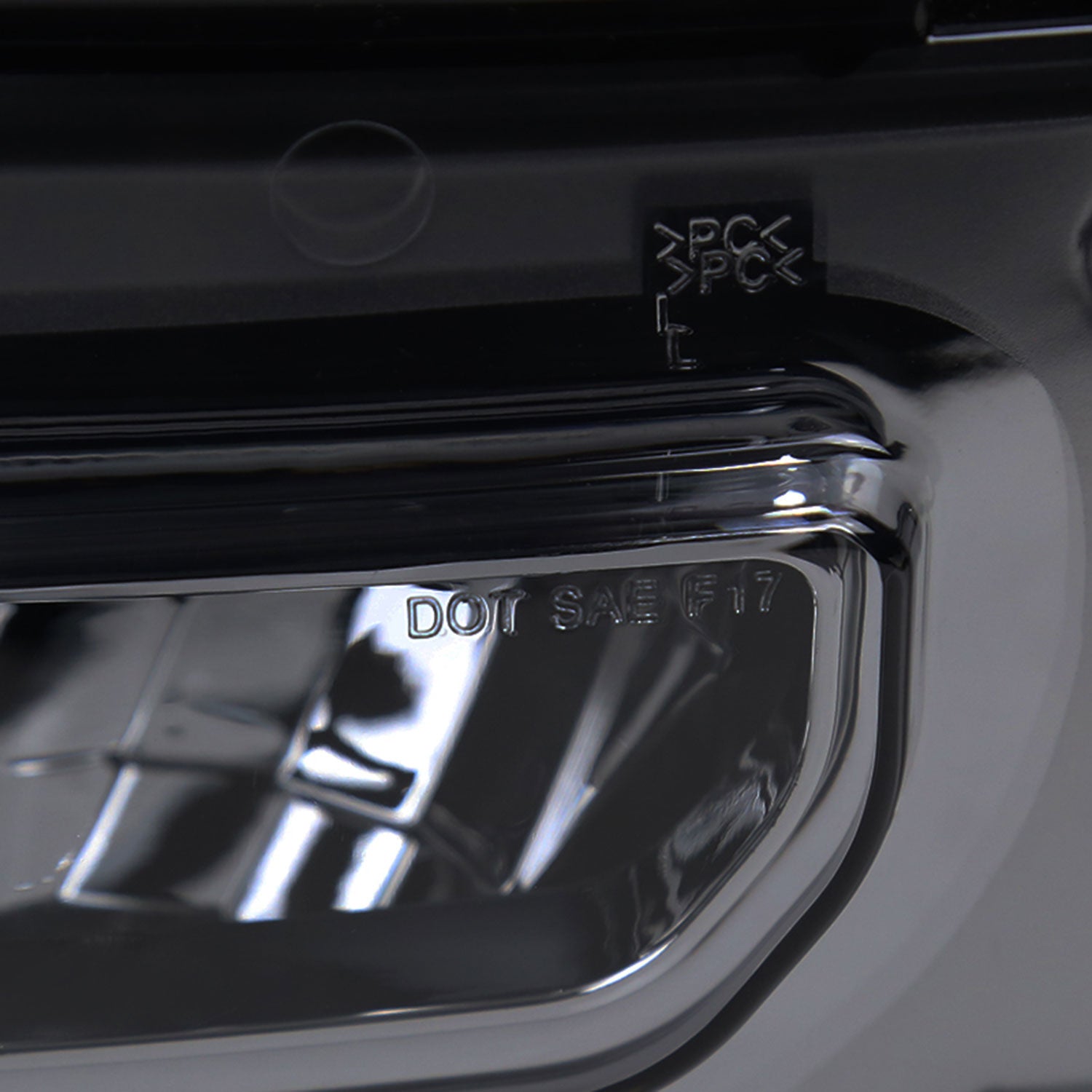 2016-2018 GMC Sierra 1500 6500K LED Fog Lights Kit Chrome Housing/Smoke Lens