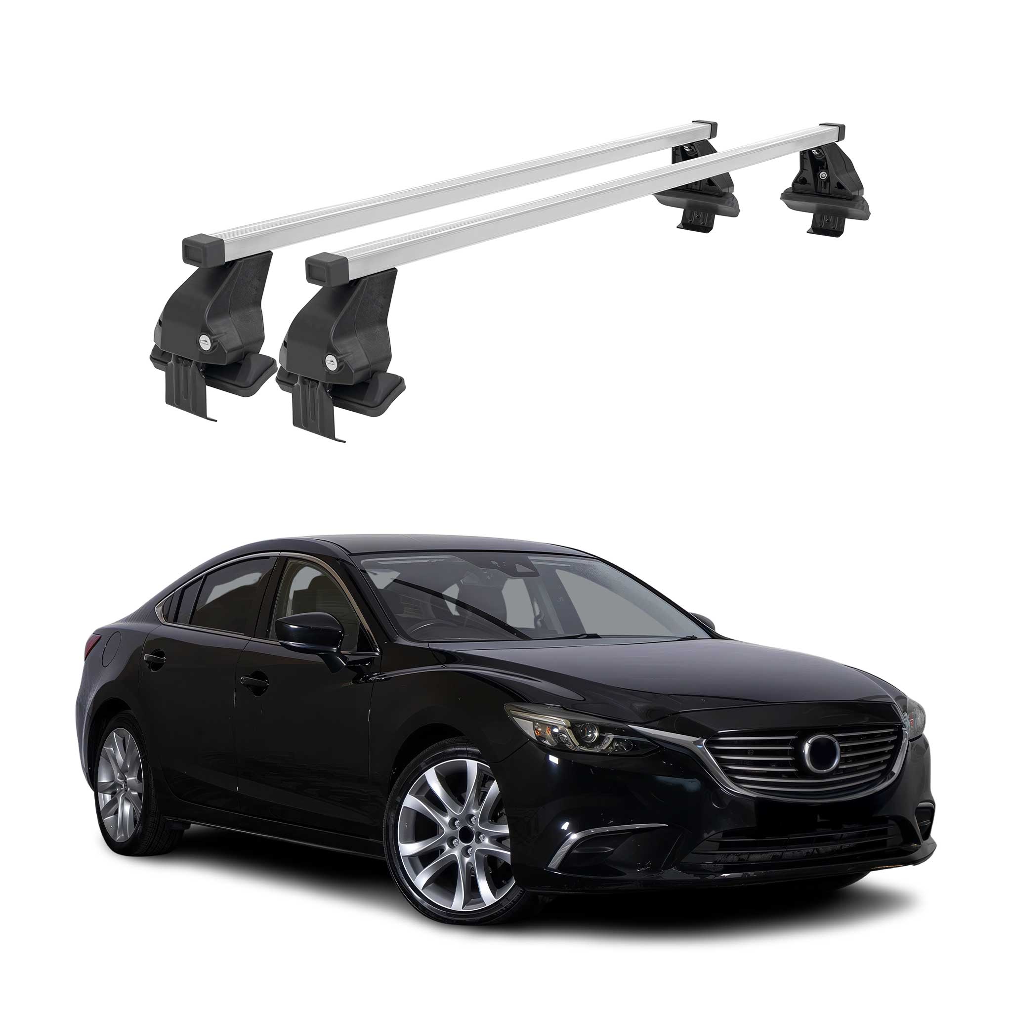 2014-2017 Mazda 6 Roof Rack Cross Bars Silver