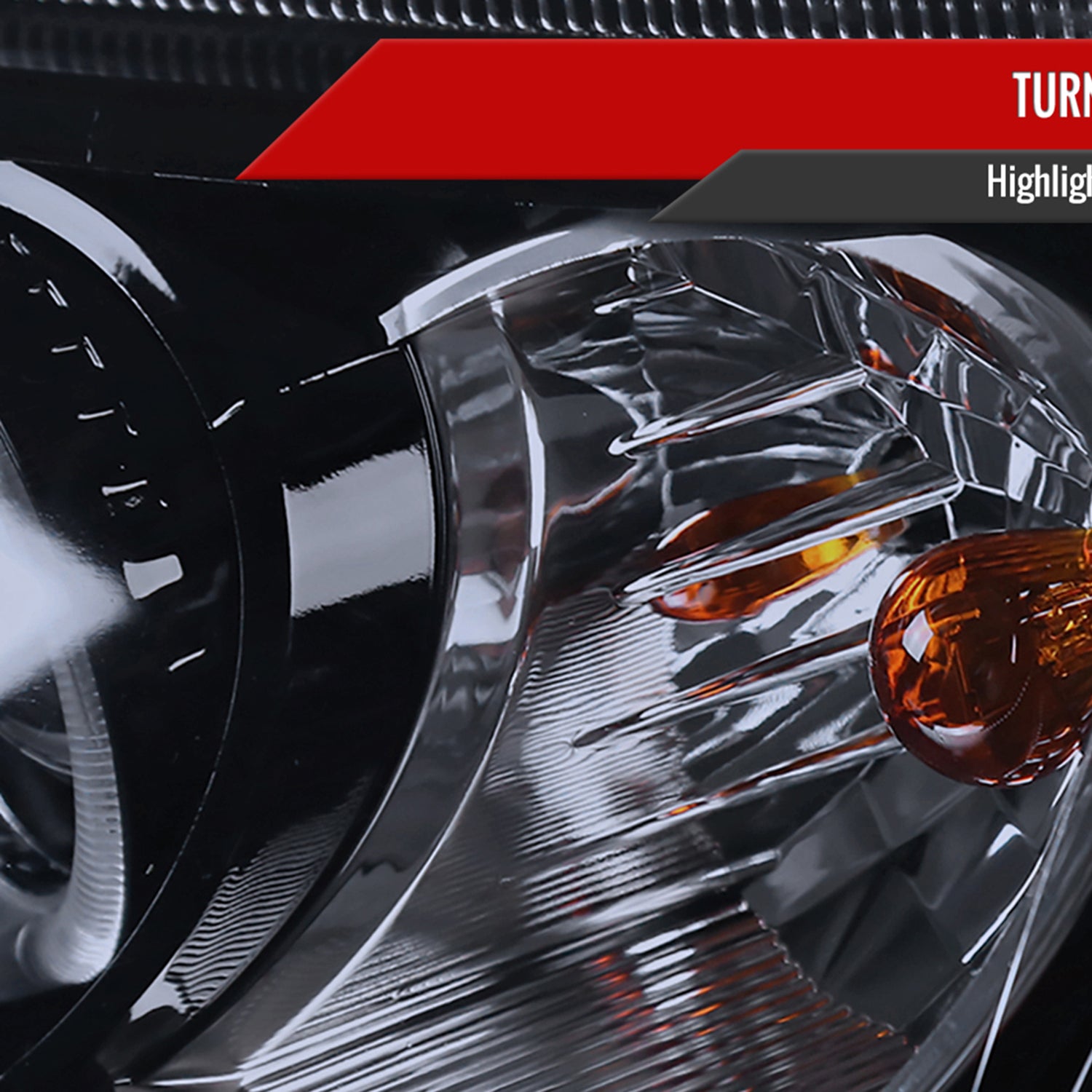 2001-2003 Honda Civic Dual Halo Projector Headlights Glossy Black/Smoke Lens