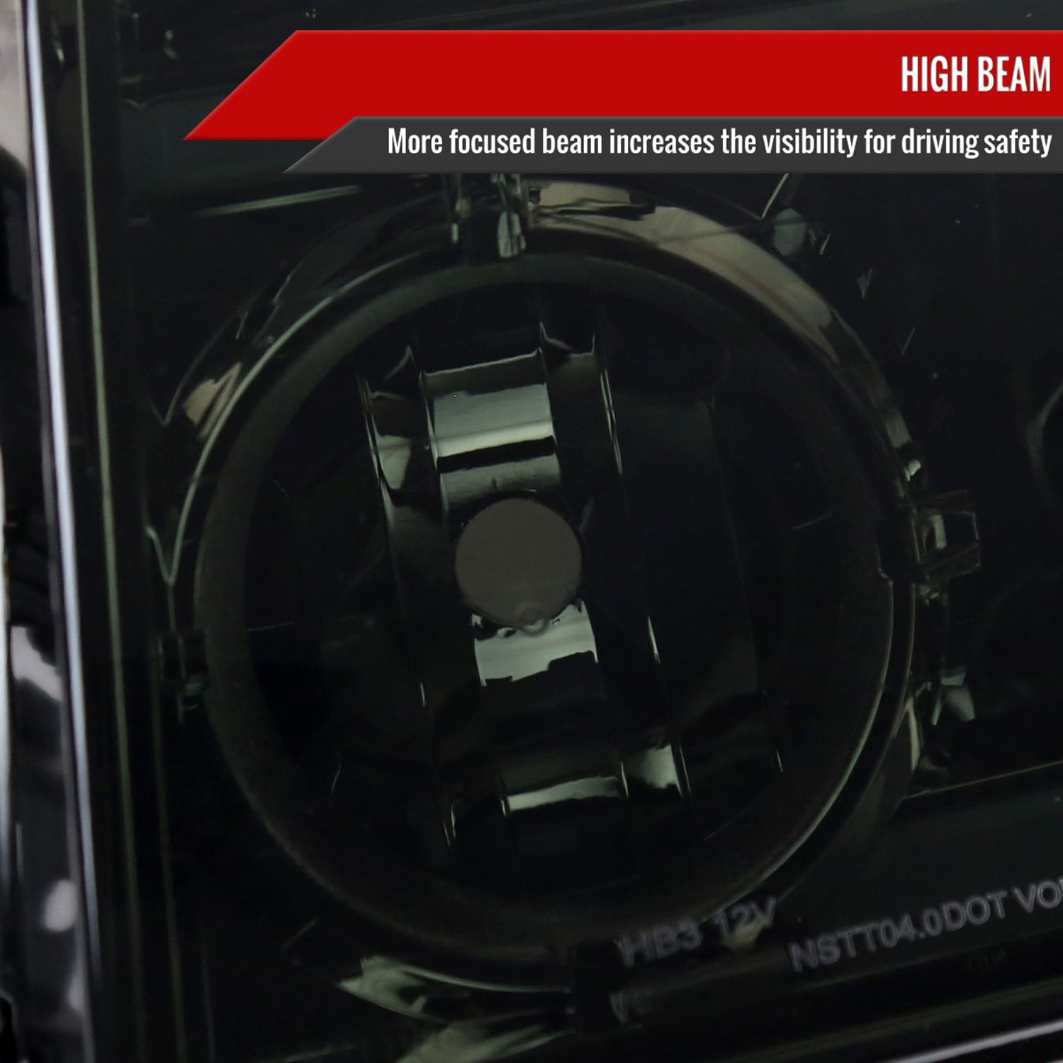 2004-2015 Nissan Titan / 04-2007 Armada LED Bar Factory Headlights Chrome/Smoke