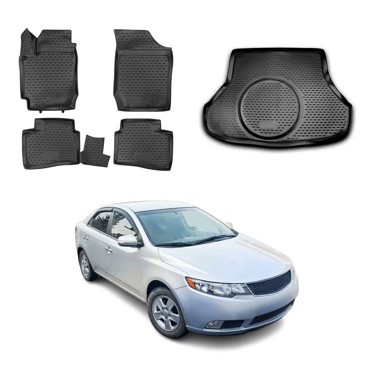 OMAC Floor Mats & Cargo Liners for Kia Forte 2010-2013