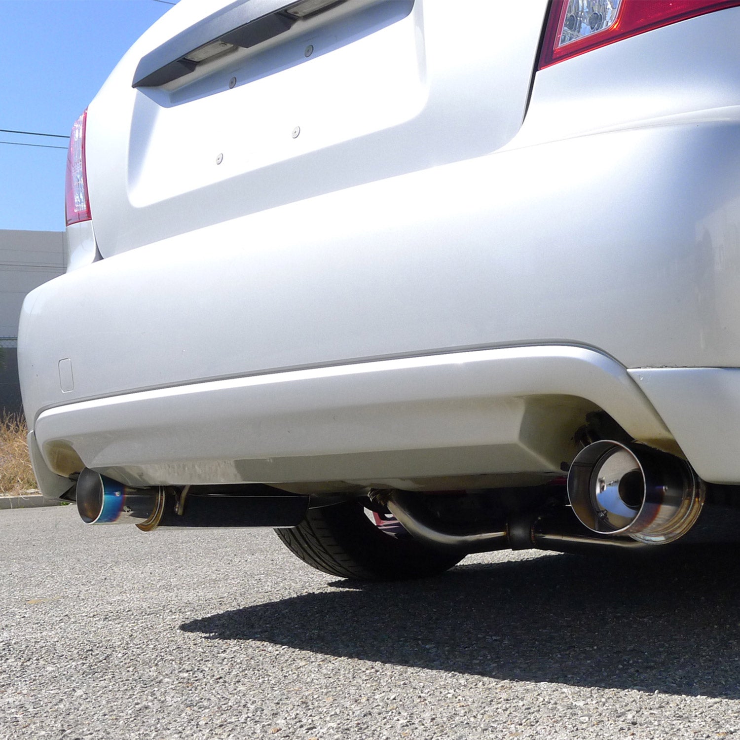 2008-2014 Subaru Impreza WRX STI Sedan Steel N1 Dual Catback Exhaust Burnt Tip