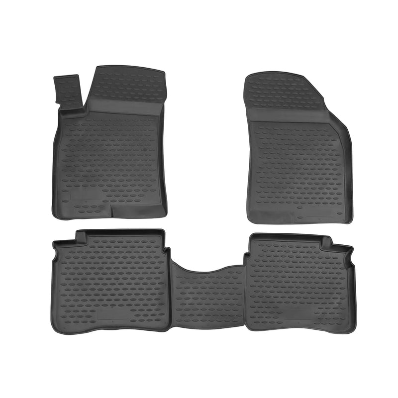 2003-2005 Hyundai Sonata Floor Mats Liners Full Set All Weather Black