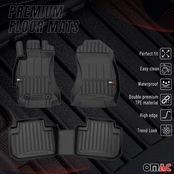 OMAC Premium Floor Mats for Subaru Forester 2014-2018 Heavy Duty All-Weather 3x