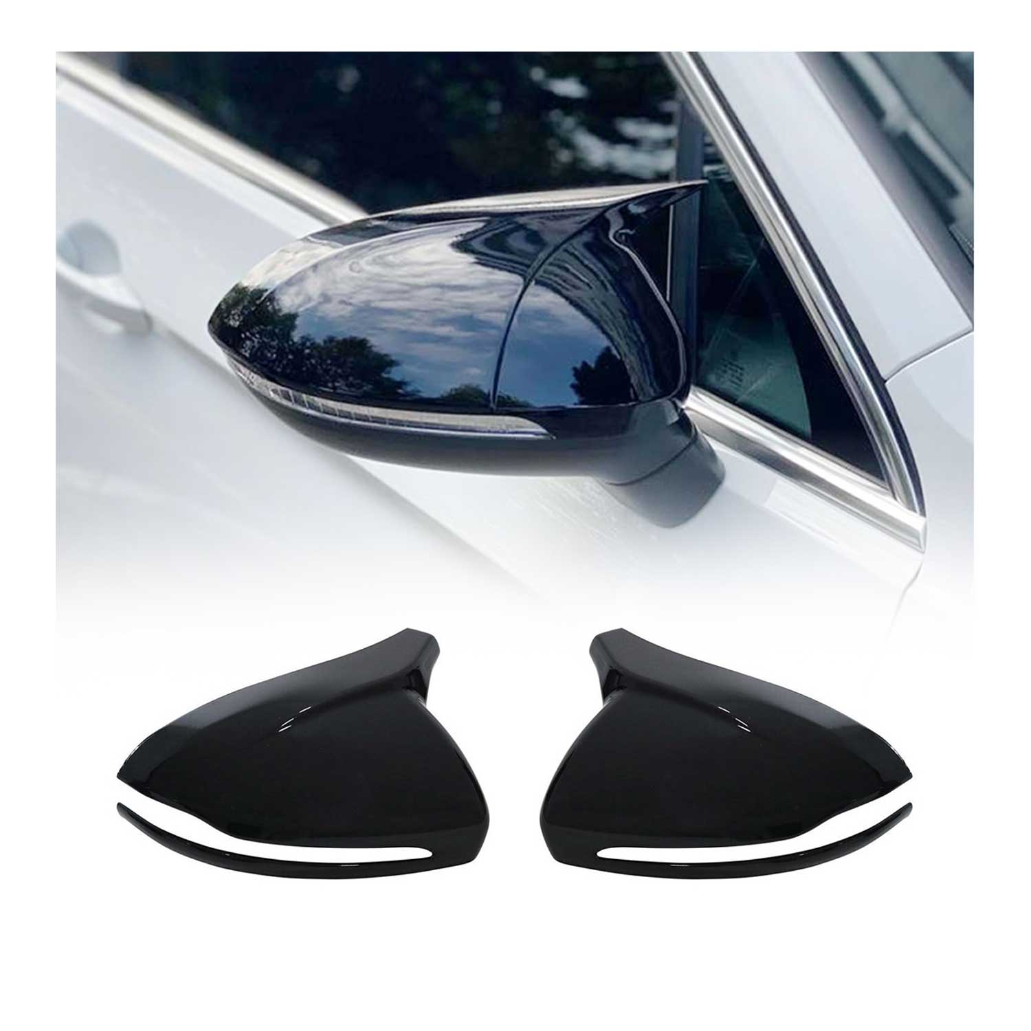 Mercedes W213 W205 AMG GT C190 GLA GLB GLC Mirror Cover Caps Gloss Black