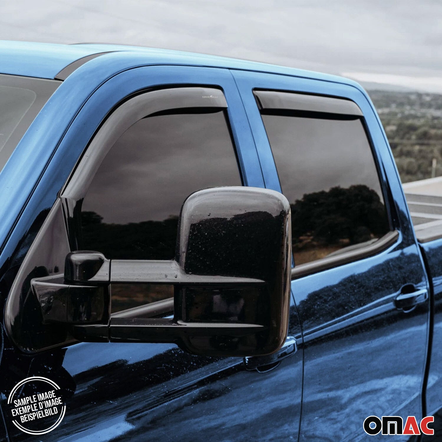 Goodyear Wind Deflectors for Cadillac Escalade 2021-2025 In-channel Smoke 4 pcs