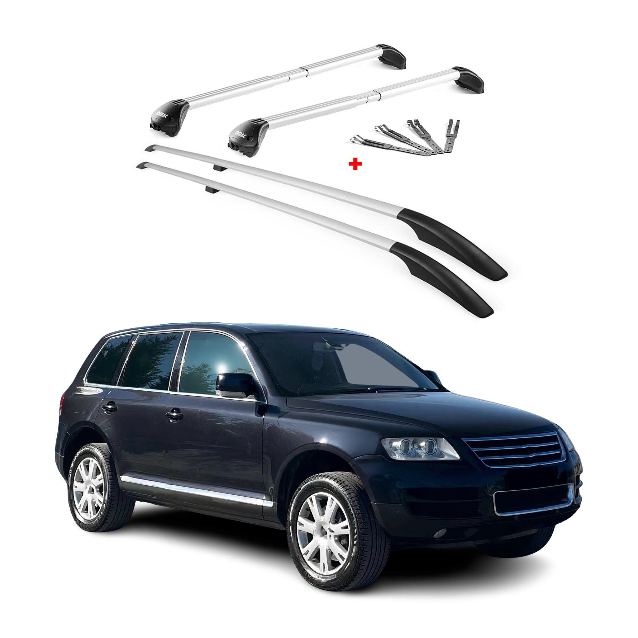 2004-2010 VW Touareg Roof Racks & Roof Rack Rails Silver