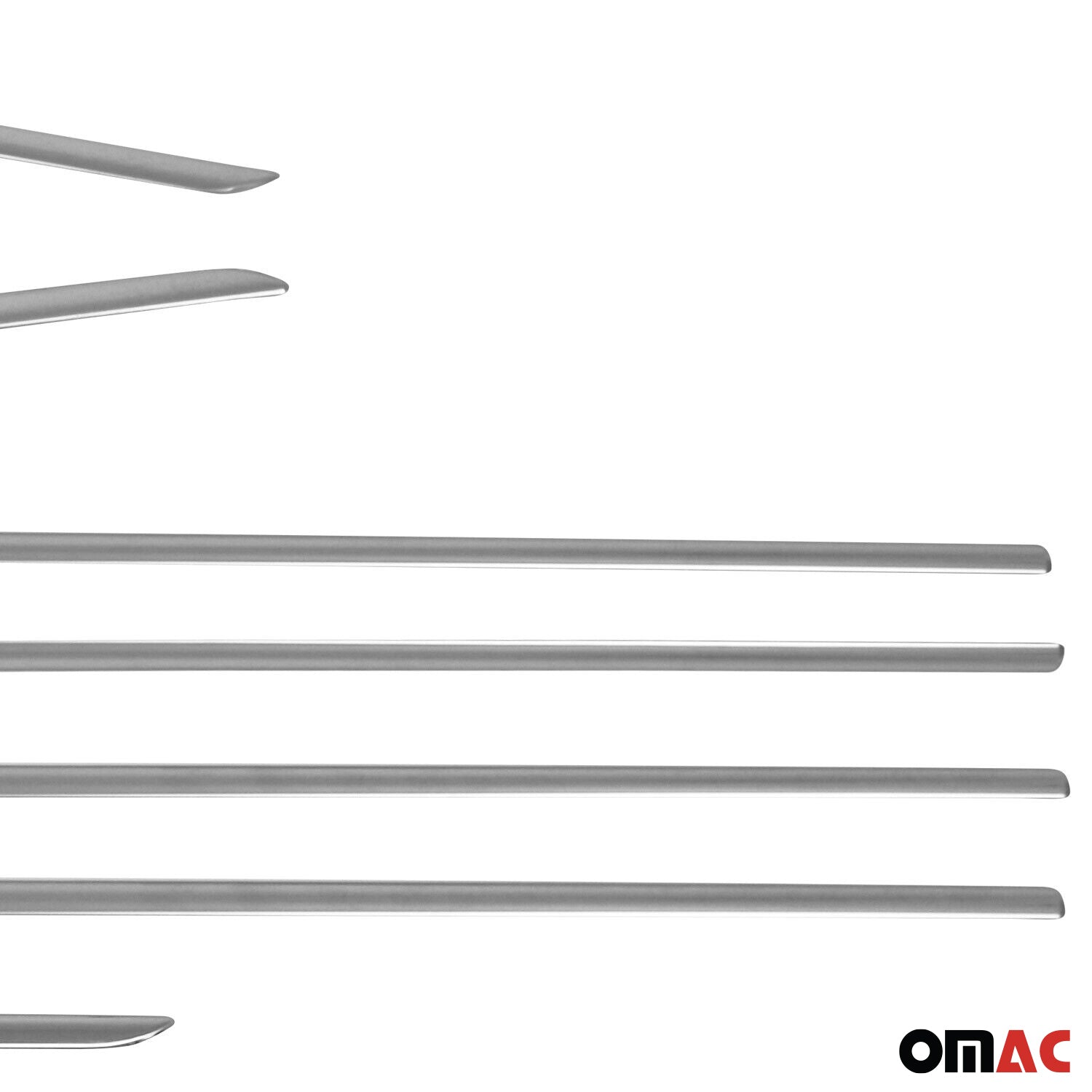 2012-2015 Toyota Prius Wagon Window Molding Trim Streamer Stainless Steel Silver 8 Pcs