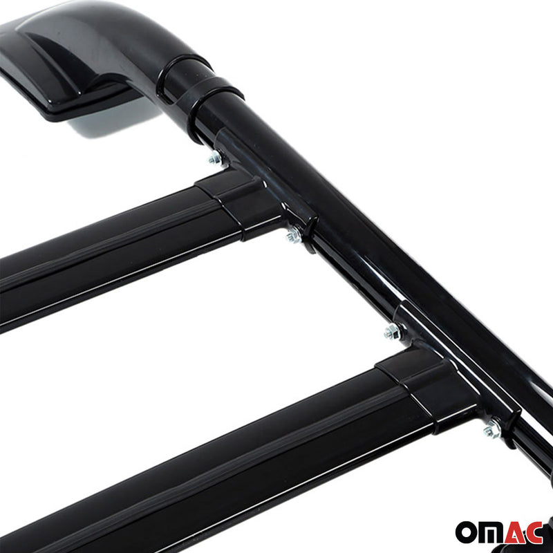 2015-2022 GMC Canyon II Top Roof Rack Side Rails Black Alu 4Pcs