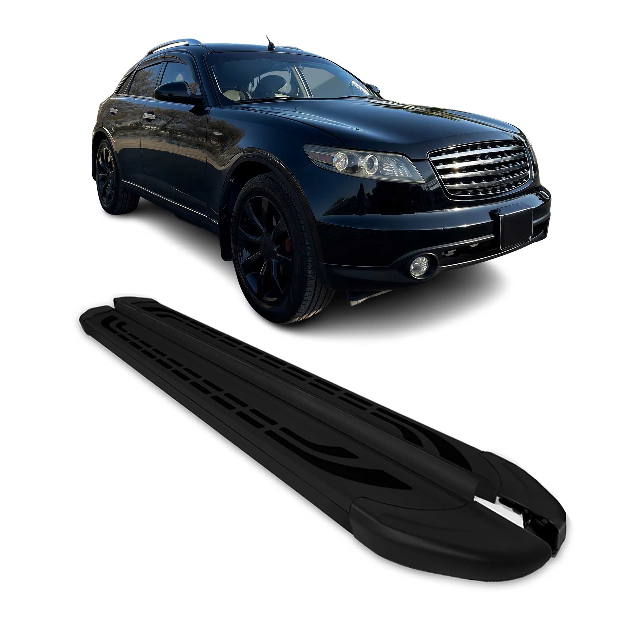 2003-2008 Infiniti FX35 Running Boards Side Steps Black
