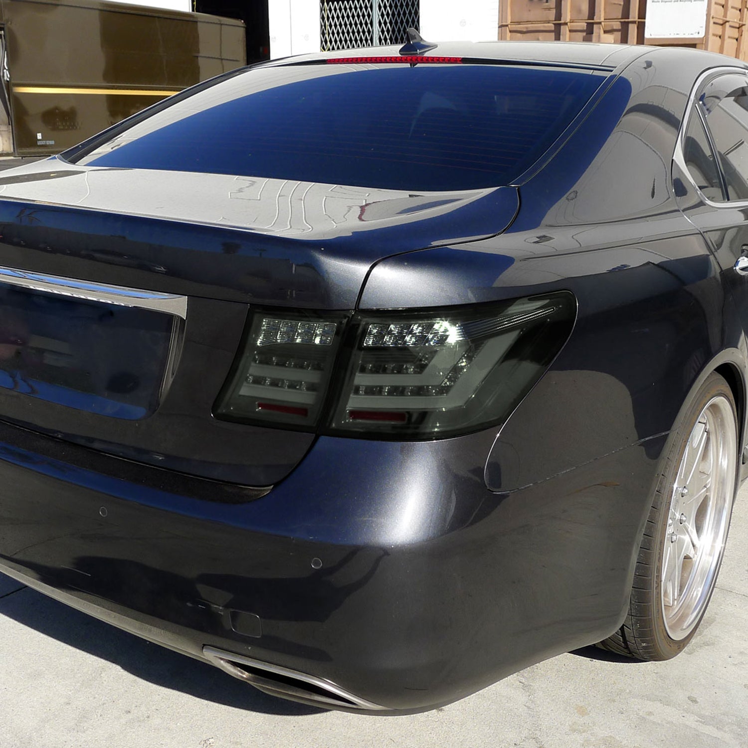 2007-2009 Lexus LS460 LED Tail Lights + Trunk Lights Chrome/Smoke Lens