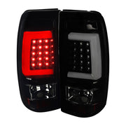 2003-2006 Chevy Silverado LED Tail Lights - G2 Glossy Black/Smoke Lens