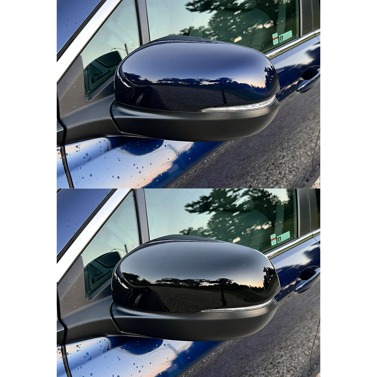 2019-2025 Honda Passport Mirror Cover Caps Gloss Black 2Pcs ABS Plastic