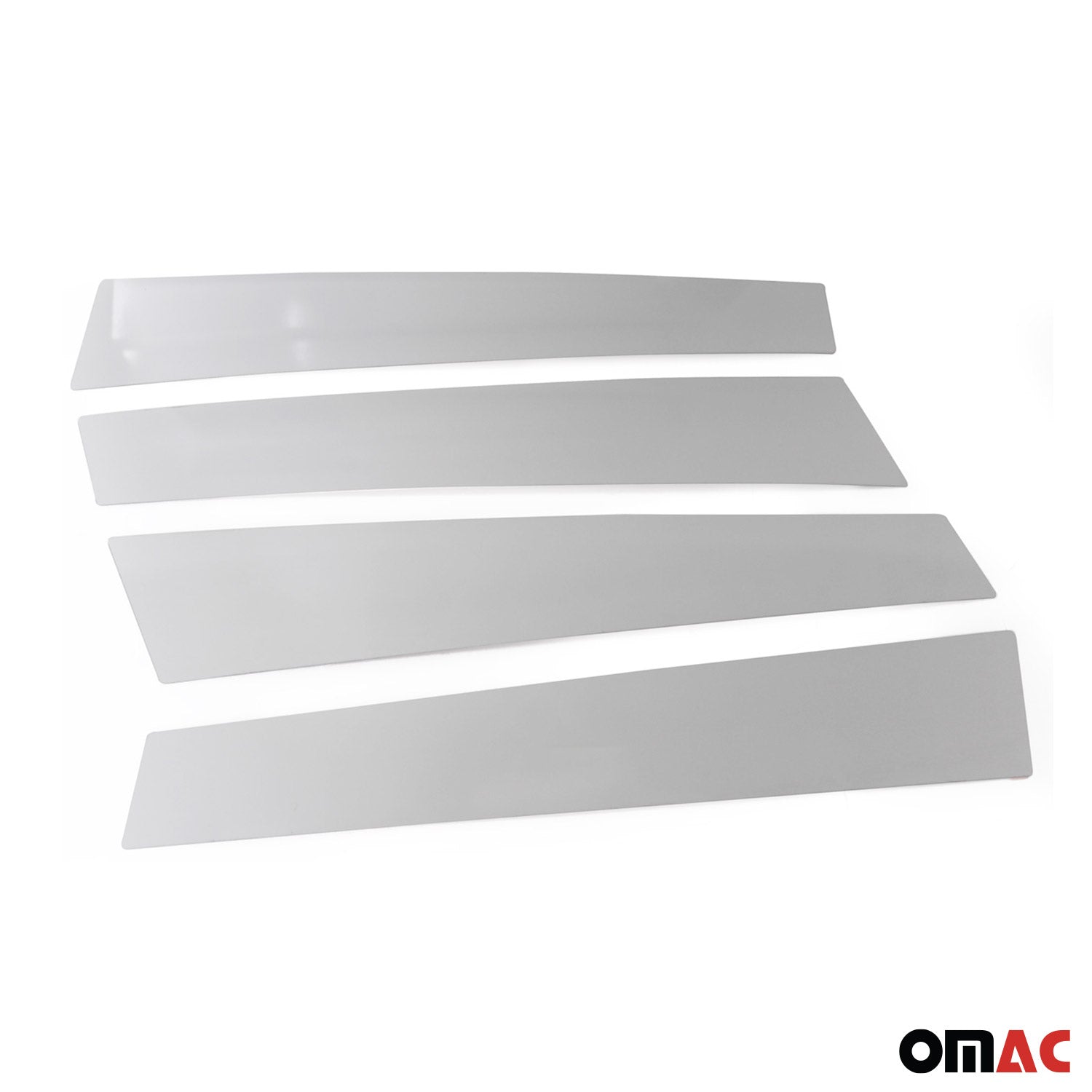 2021-2026 Hyundai Elantra Window B Pillar Posts Door Trim Stainless Steel Silver 4x