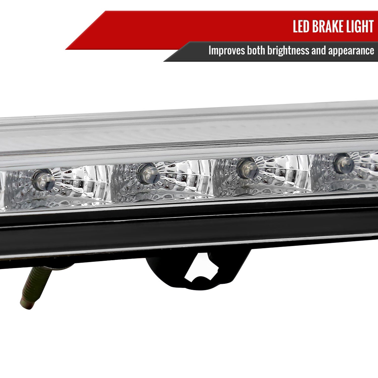 1999-2004 Ford Mustang LED 3rd Brake Light Chrome Housing/Clear Lens