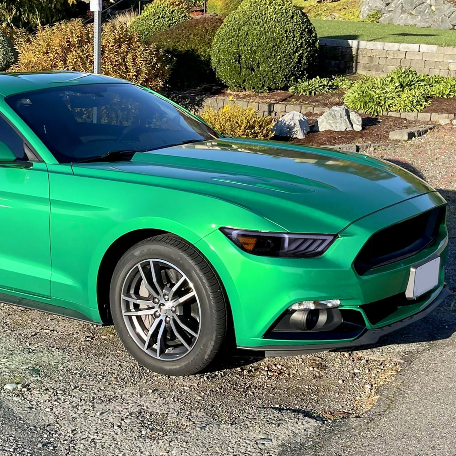 2015-2017 Ford Mustang HID-Type LED Turn Signal Projector Headlights Smoke