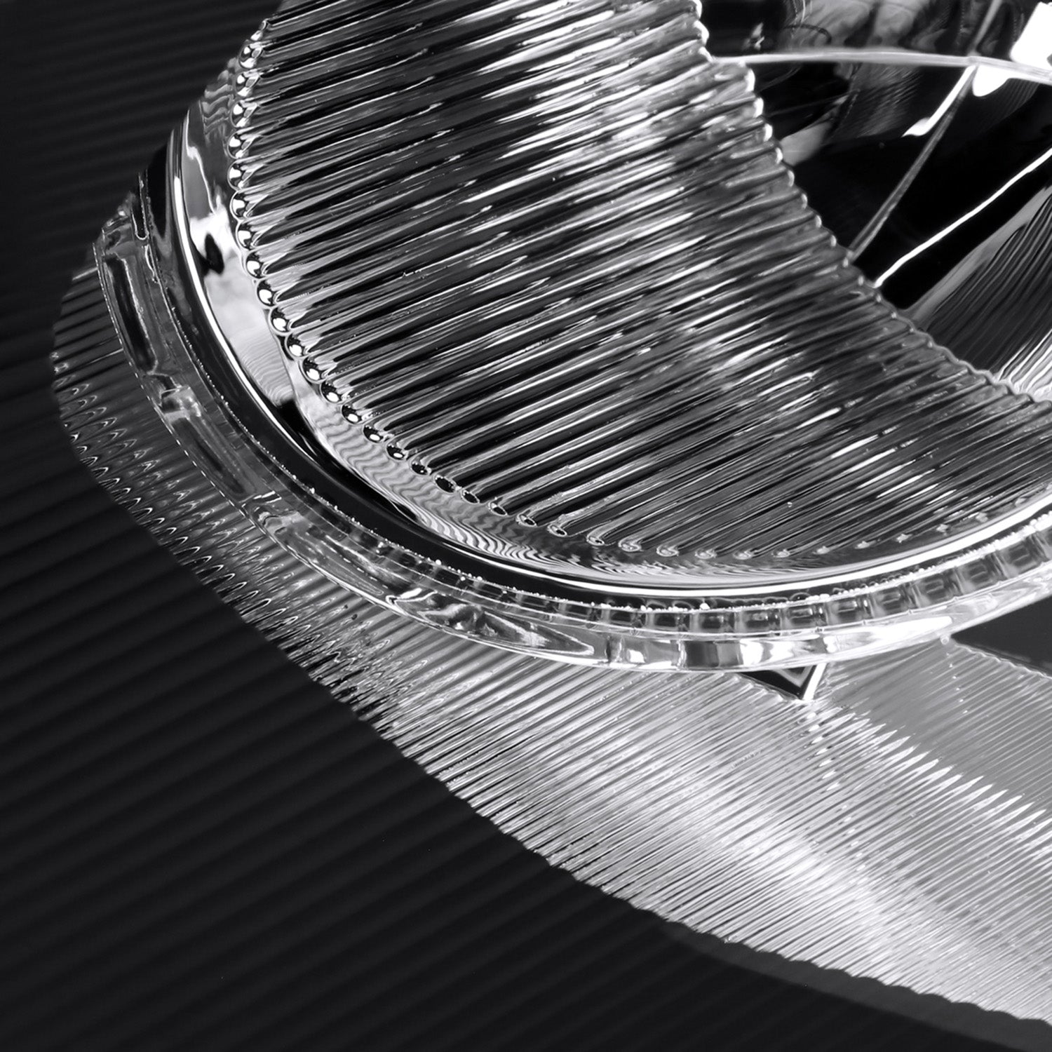 2008-2013 Nissan Rogue/Rogue Select Factory Headlights Amber Reflectors Black