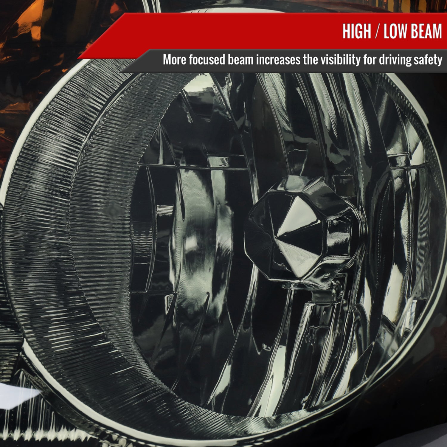 2005-2006 Honda CR-V Factory JP Headlights w/Amber Reflectors Chrome/Smoke