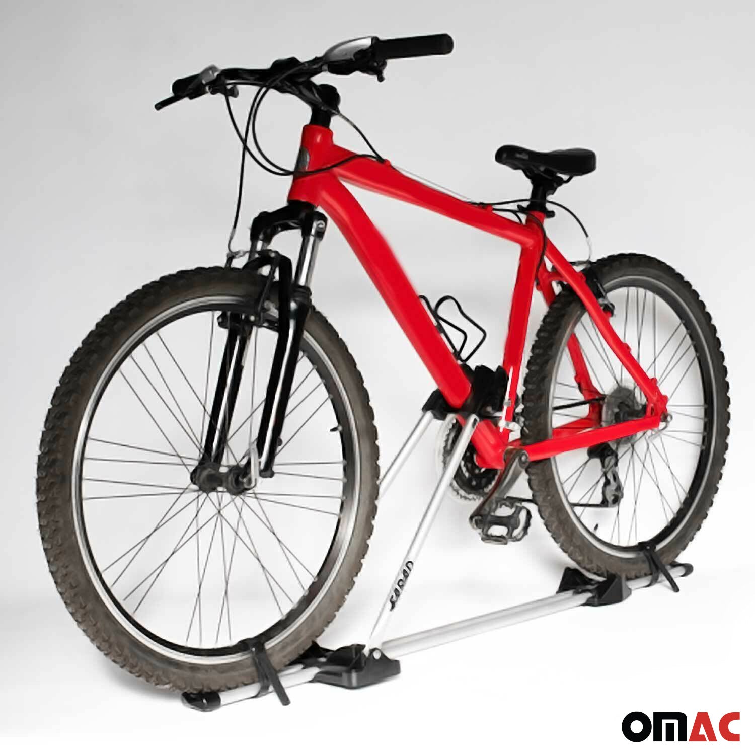 Bike Rack Mount Bicycle Carrier Lightweight Durable Steel Silver