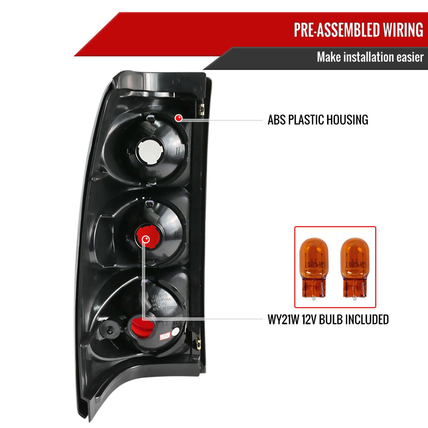 1999-2002 Chevy Silverado/ 1999-2006 GMC Sierra Tail Lights Chrome/Smoke Lens