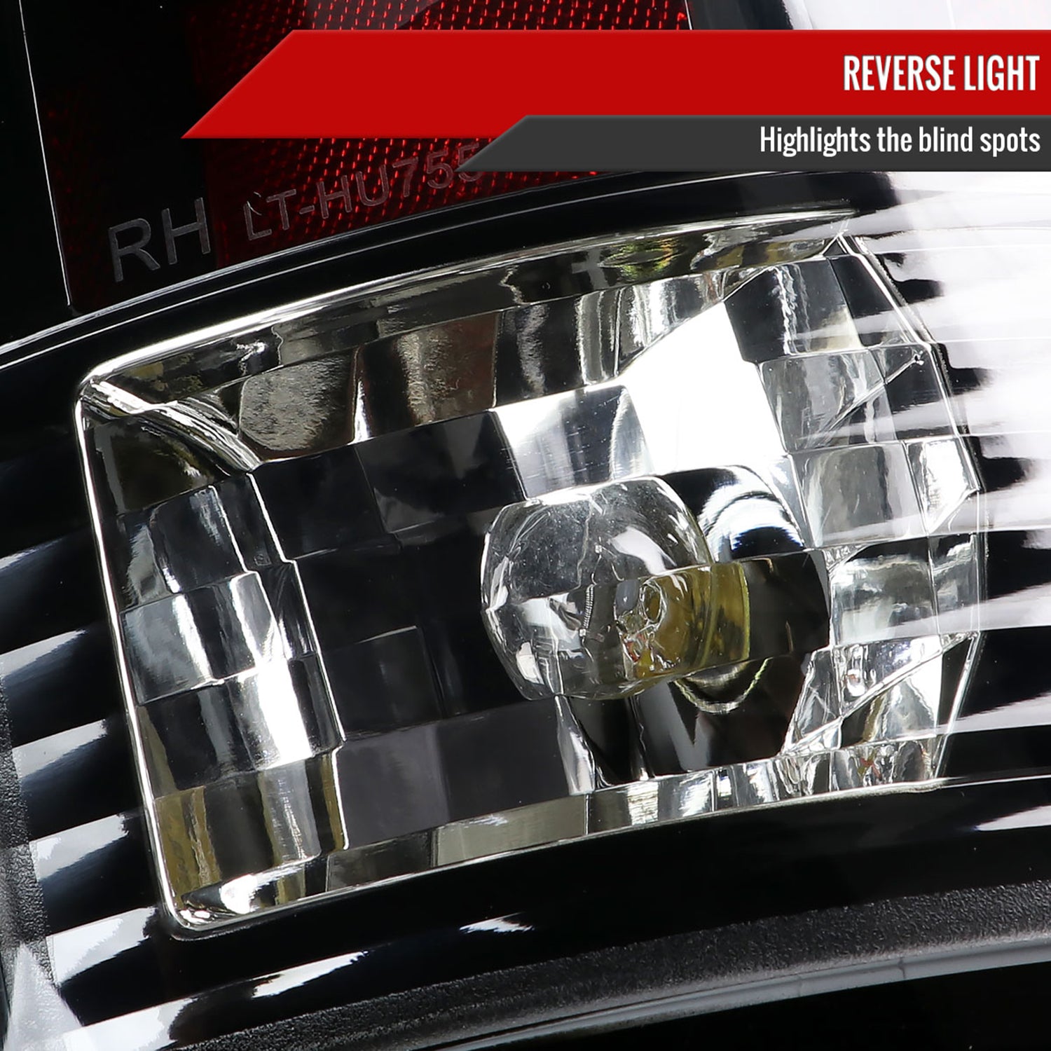 2007-2009 Dodge RAM 1500/2500/3500 Red C-Bar LED Tail Lights Jet Black/Clear