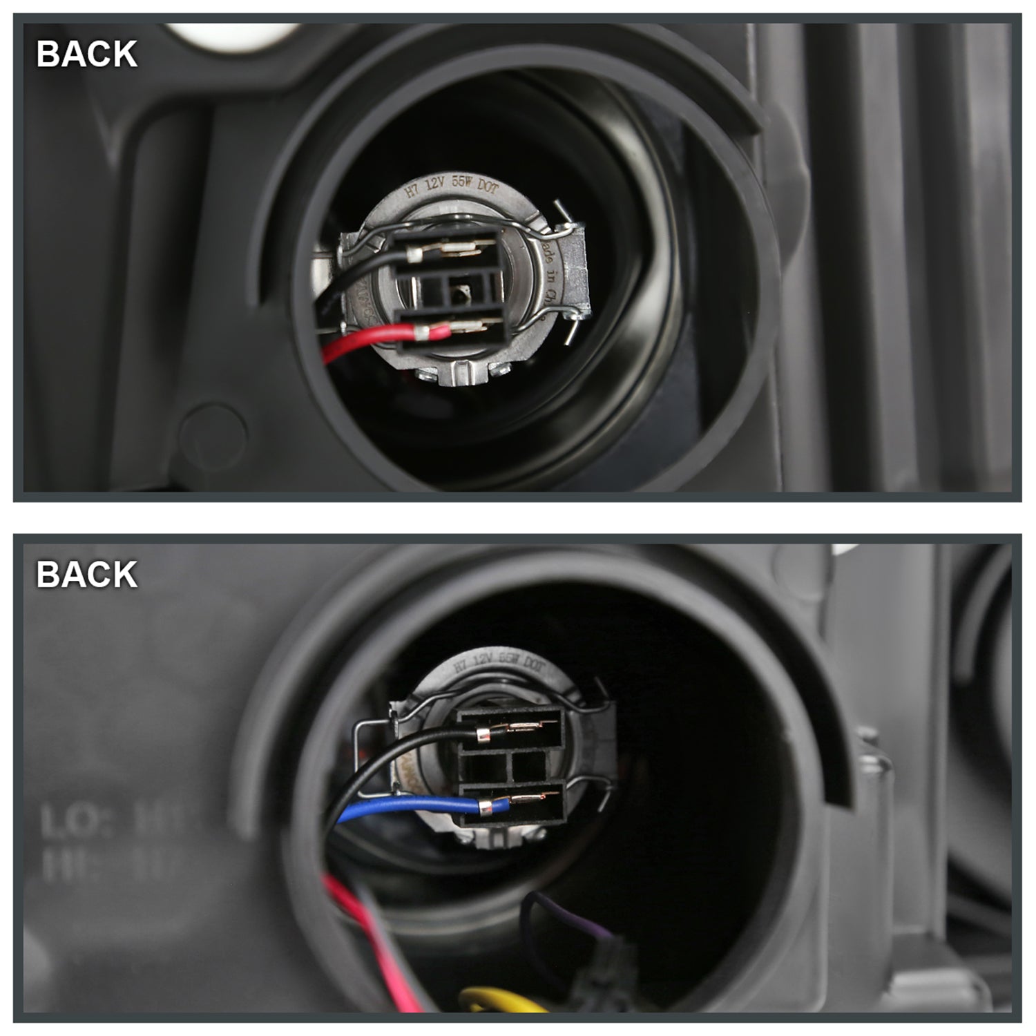 2019-2024 Dodge RAM 2500/3500/4500/5500 LED Signal Headlights White Housing